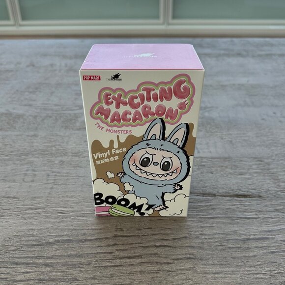 NIB BRAND NEW LABUBU MACARON - SESAME BEAN (GRAY) - POPMART! - Picture 2 of 8